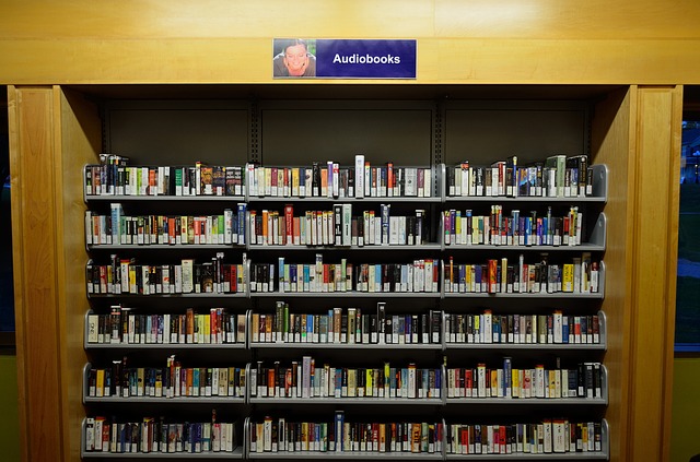 audioknihy v knihovně